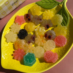 Oodles Crystal Candy sparkling gemstone shaped handmade candy with fruit flavors